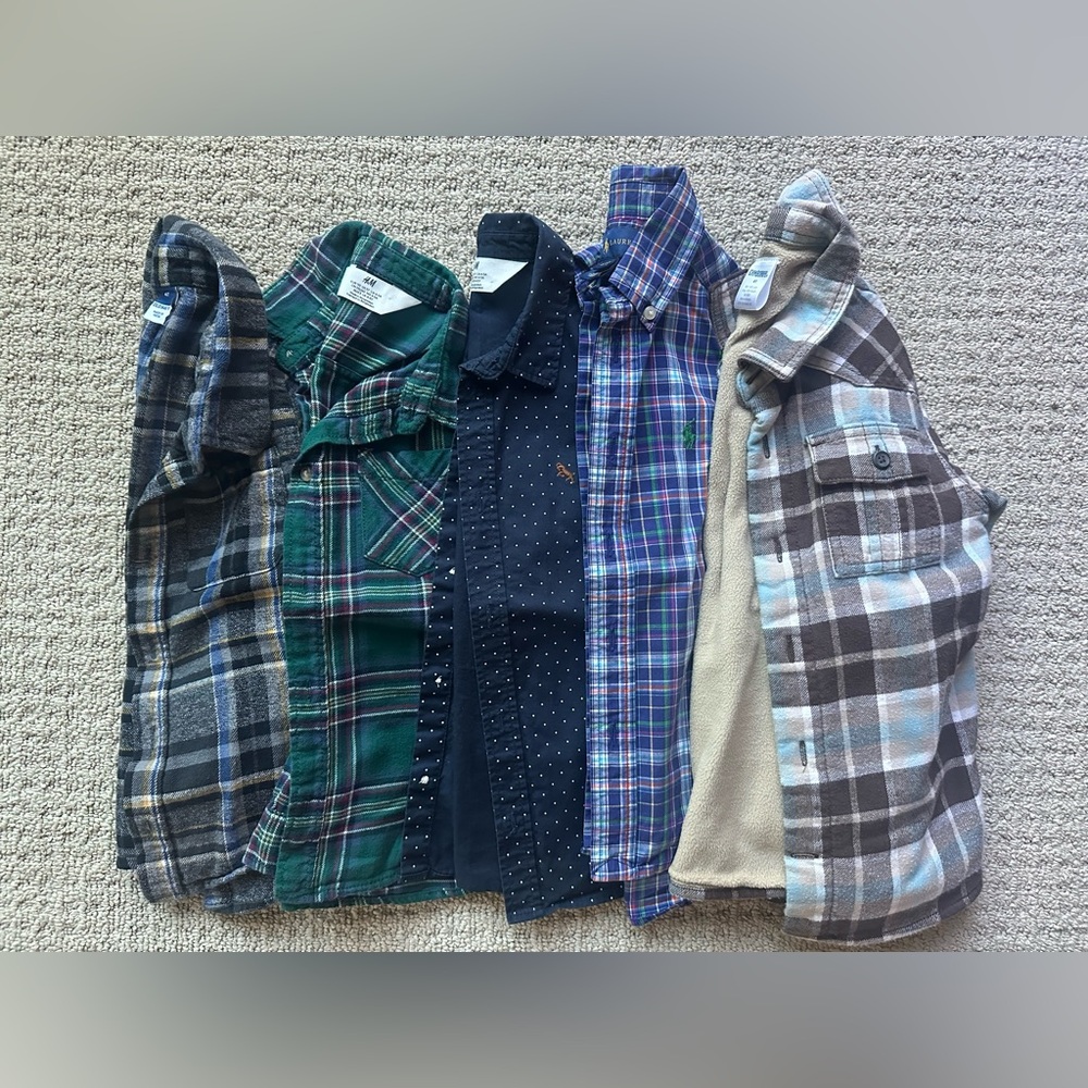 Bundle Lot Toddler Button-Down Shirt 4T